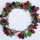 Purple Flower Cluster Bracelet - Juicybeads Jewelry