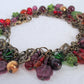 Purple Flower Cluster Bracelet - Juicybeads Jewelry