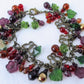 Purple Flower Cluster Bracelet - Juicybeads Jewelry