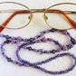 Purple Mix Beaded Eyeglass Chain - juicybeads jewelry