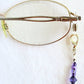 Purple Mix Beaded Eyeglass Chain - juicybeads jewelry