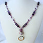 Purple & White Beaded Lanyard - juicybeads jewelry
