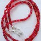 Red AB Beaded Eyeglass Chain - Juicybeads Jewelry
