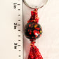 Red & Brown Beaded Keychain - Juicybeads Jewelry