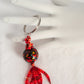 Red & Brown Beaded Keychain - Juicybeads Jewelry
