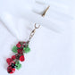 Red Flower Beaded Purse Charm - Juicybeads Jewelry