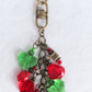 Red Flower Beaded Purse Charm - Juicybeads Jewelry