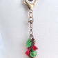 Red Flower Beaded Purse Charm - Juicybeads Jewelry