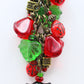 Red Flower Beaded Purse Charm - Juicybeads Jewelry
