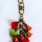 Red Flowers Beaded Purse Charm - Juicybeads Jewelry