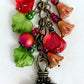 Red Flowers Beaded Purse Charm - Juicybeads Jewelry