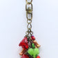 Red Flowers Beaded Purse Charm - Juicybeads Jewelry