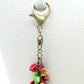 Red Flowers Beaded Purse Charm - Juicybeads Jewelry
