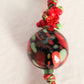 Red & Green Beaded Keychain - Juicybeads Jewelry