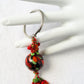 Red & Green Beaded Keychain - Juicybeads Jewelry
