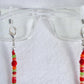 Red Beaded Eyeglass Chain - Juicybeads Jewelry