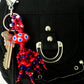 Red & Blue Beaded Keychain - Juicybeads Jewelry