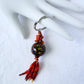 Red & Brown Beaded Keychain - Juicybeads Jewelry