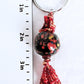 Red & Brown Beaded Keychain - Juicybeads Jewelry
