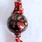Red & Brown Beaded Keychain - Juicybeads Jewelry
