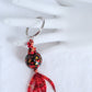 Red & Brown Beaded Keychain - Juicybeads Jewelry