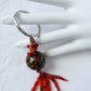 Red & Brown Beaded Keychain - Juicybeads Jewelry