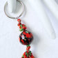 Red & Green Beaded Keychain - Juicybeads Jewelry