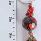 Red & Green Beaded Keychain - Juicybeads Jewelry