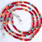 Red Multicolor Beaded Eyeglass Chain - juicybeads jewelry