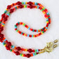 Red Multicolor Beaded Eyeglass Chain - juicybeads jewelry