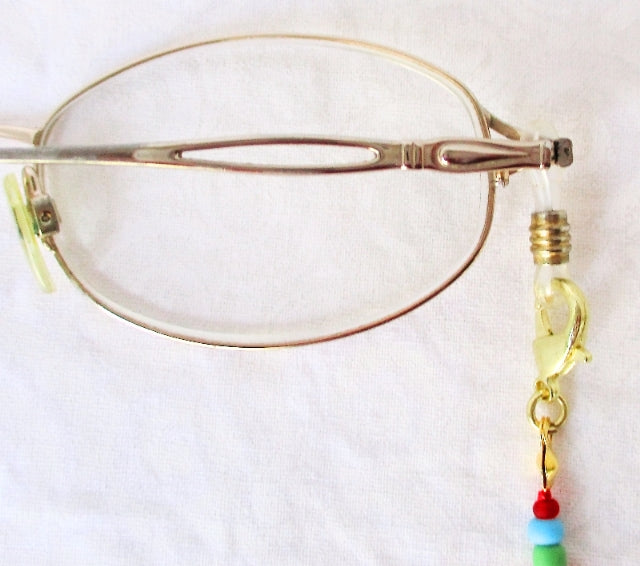 Red Multicolor Beaded Eyeglass Chain - juicybeads jewelry