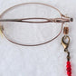 red orange beaded eyeglass chain - juicybeads jewelry