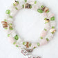 Rose Quartz Peridot Gemstone Bracelet - Juicybeads Jewelry