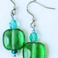 Sea Green Square Earrings - Juicybeads Jewelry