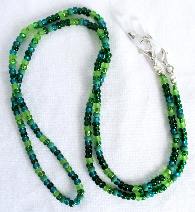 Spring Green Beaded Eyeglass Chain - Juicybeads Jewelry