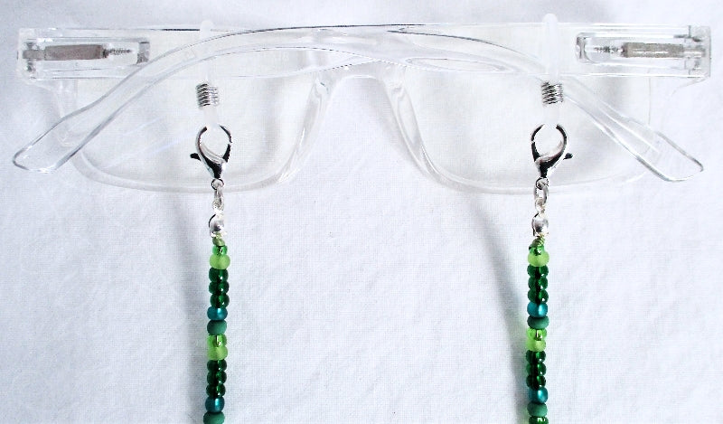 Spring Green Beaded Eyeglass Chain - Juicybeads Jewelry