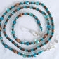 Teal Green Beaded Eyeglass Chain - Juicybeads Jewelry