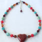 Western Beaded Heart Necklace - Juicybeads Jewelry
