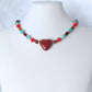 Western Beaded Heart Necklace - Juicybeads Jewelry