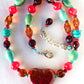 Western Beaded Heart Necklace - Juicybeads Jewelry
