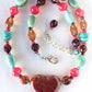 Western Beaded Heart Necklace - Juicybeads Jewelry