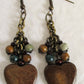 Wooden Heart Earrings - Juicybeads Jewelry