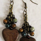 Wooden Heart Earrings - Juicybeads Jewelry