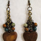 Wooden Heart Earrings - Juicybeads Jewelry