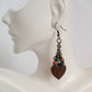 Wooden Heart Earrings - Juicybeads Jewelry
