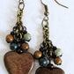 Wooden Heart Earrings - Juicybeads Jewelry