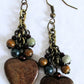 Wooden Heart Earrings - Juicybeads Jewelry