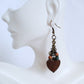 Wooden Heart Earrings - Juicybeads Jewelry