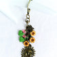 Yellow Flowers Beaded Purse Charm - Juicybeads Jewelry