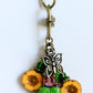 Yellow Flowers Beaded Purse Charm - Juicybeads Jewelry